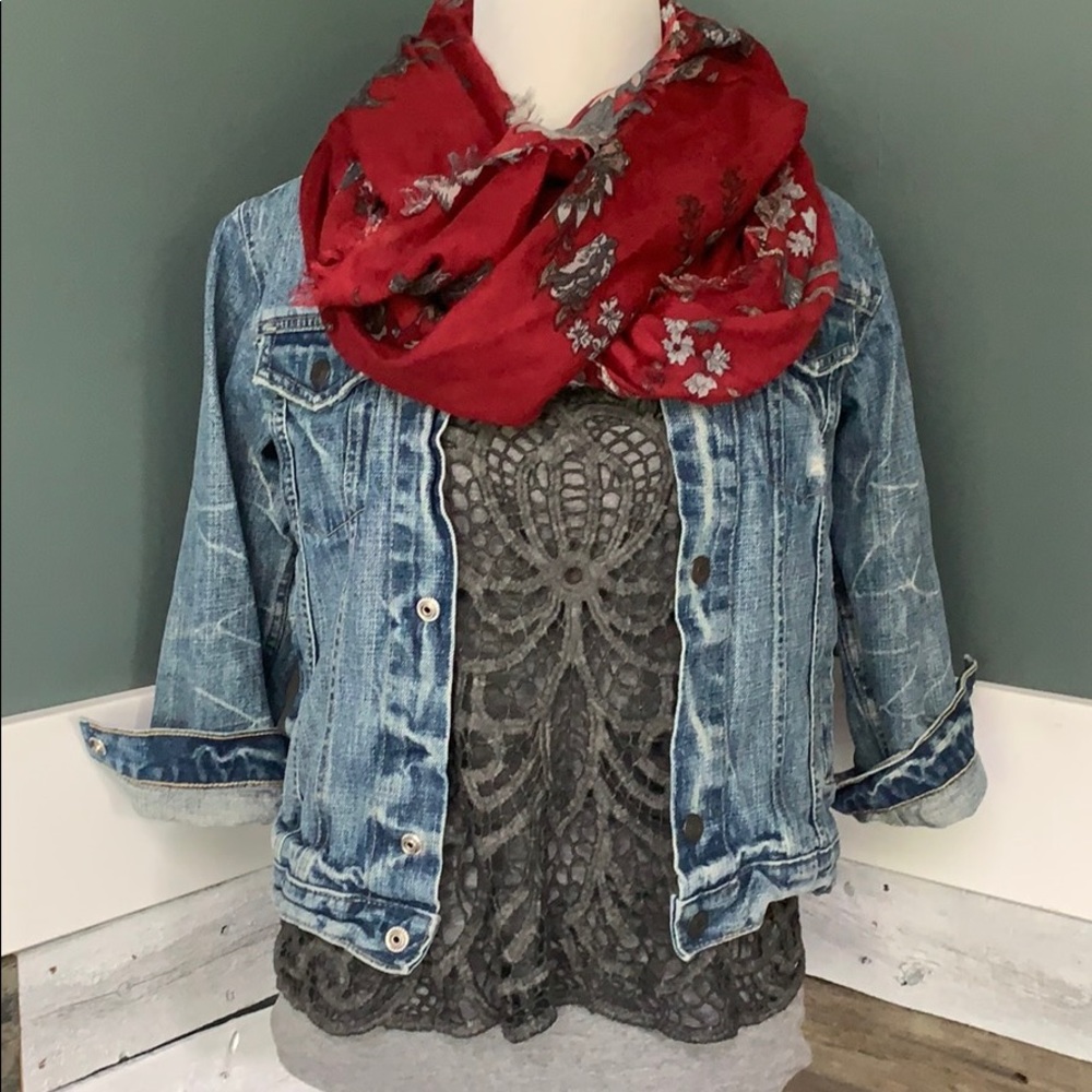 Gray Express Crochet Tank